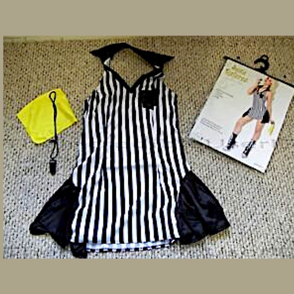 SEXY REFEREE DRESS COSTUME NWT - Picture 7 of 13